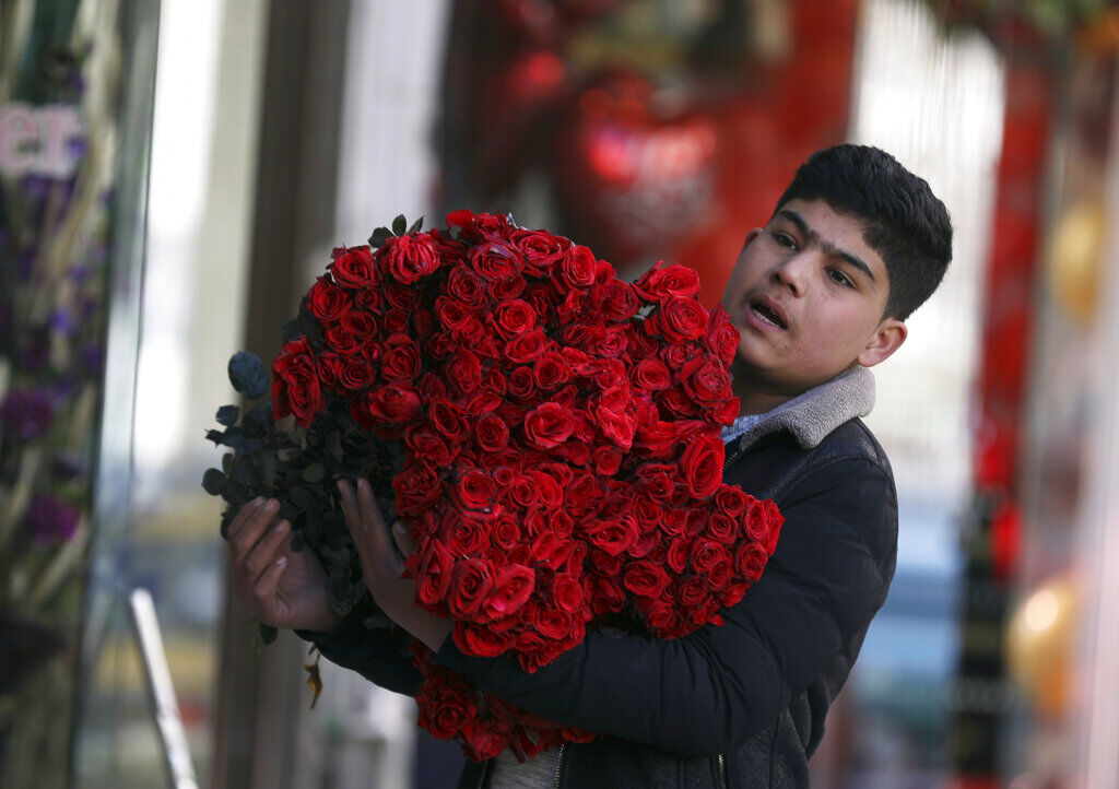 APTOPIX Afghanistan Valentine's Day